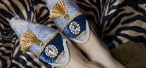 BABOUCHES SLIPPERS -  A ROYAL TAPESTRY.